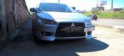 2 899 р. Клыки Evo на передний бампер автомобиля Mitsubishi Lancer 10 CY седан дорестайлинг (2007-2010) (Неокрашенные)  с доставкой в г. Воронеж. Увеличить фотографию 6