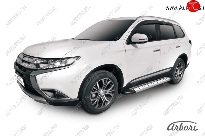 13 499 р. Порожки для ног Arbori Standart Silver технику из списка применимости  с доставкой в г. Воронеж