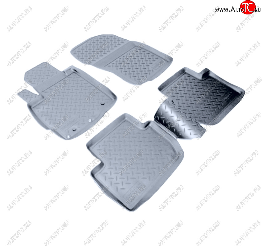 3 099 р. Коврики салона Norplast Unidec  Mitsubishi Outlander  XL (2005-2013) (CW)  дорестайлинг, (CW)  рестайлинг (Цвет: серый)  с доставкой в г. Воронеж
