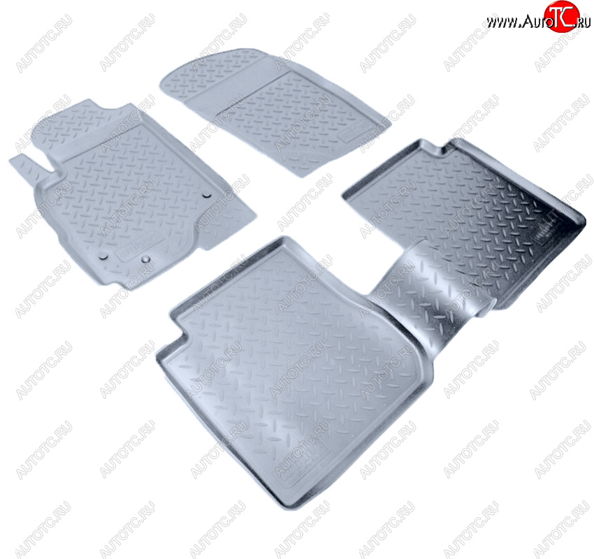 3 099 р. Коврики салона Norplast Unidec  Mitsubishi Outlander  CU (2003-2009) (Цвет: серый)  с доставкой в г. Воронеж