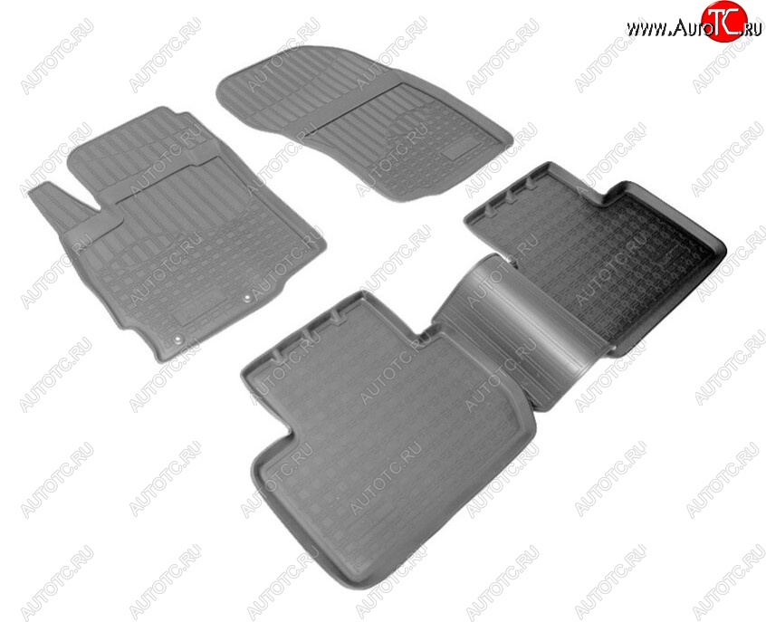 2 359 р. Комплект ковриков в салон Norplast Unidec  Mitsubishi Outlander  GF (2012-2022) дорестайлинг, 1-ый рестайлинг, 2-ой рестайлинг, 3-ий рестайлинг (Цвет: черный)  с доставкой в г. Воронеж