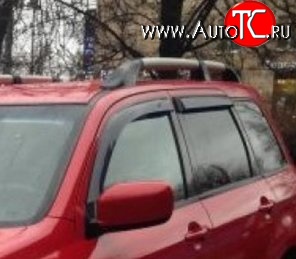 999 р. Комплект дефлекторов окон (ветровиков) 4 шт. Russtal Mitsubishi Outlander CU (2003-2009)  с доставкой в г. Воронеж