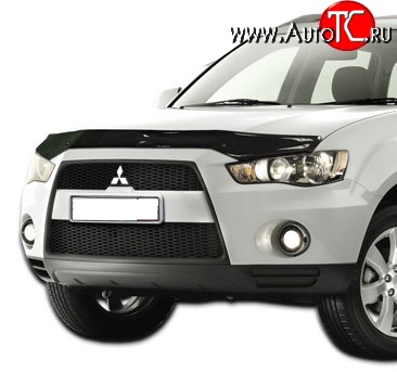 3 299 р. Дефлектор капота NovLine Mitsubishi Outlander XL (CW)  рестайлинг (2010-2013)  с доставкой в г. Воронеж