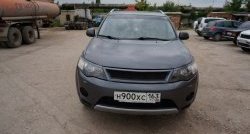 1 949 р. Реснички на фары (рестайлинг) Sport Mitsubishi Outlander XL (CW)  рестайлинг (2010-2013) (Неокрашенные)  с доставкой в г. Воронеж. Увеличить фотографию 2