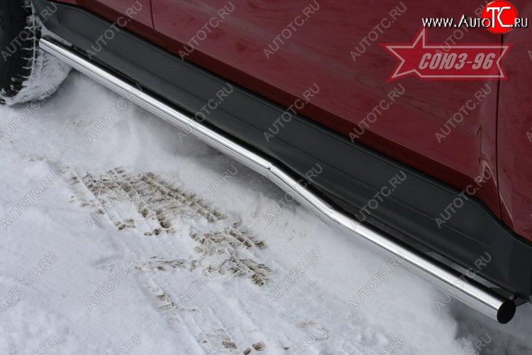 8 954 р. Защита порогов Souz-96 (d42) Mitsubishi Outlander XL (CW)  рестайлинг (2010-2013)  с доставкой в г. Воронеж