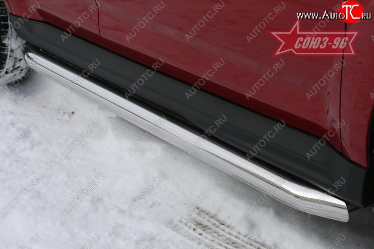 9 944 р. Защита порогов с подгибами Souz-96 (d76) Mitsubishi Outlander XL (CW)  рестайлинг (2010-2013)  с доставкой в г. Воронеж