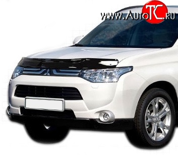 3 299 р. Дефлектор капота NovLine  Mitsubishi Outlander  GF (2012-2014) дорестайлинг  с доставкой в г. Воронеж