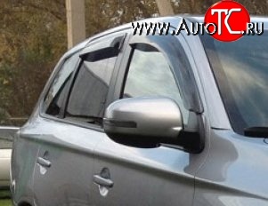 999 р. Комплект дефлекторов окон (ветровиков) 4 шт. Russtal Mitsubishi Outlander GF дорестайлинг (2012-2014)  с доставкой в г. Воронеж
