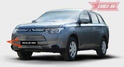 8 414 р. Декоративный элемент воздухозаборника Souz-96 (d10)  Mitsubishi Outlander  GF (2012-2014) дорестайлинг  с доставкой в г. Воронеж. Увеличить фотографию 1