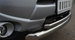 17 749 р. Защита переднего бампера (2 трубыØ76 и 42 мм, нержавейка) SLITKOFF  Mitsubishi Outlander  GF (2012-2014) дорестайлинг  с доставкой в г. Воронеж. Увеличить фотографию 4