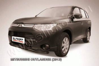 Защита переднего бампера Slitkoff (57мм) Mitsubishi Outlander  GF (2012-2014) дорестайлинг
