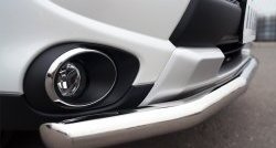 14 999 р. Одинарная защита переднего бампера диаметром 63 мм SLITKOFF  Mitsubishi Outlander  GF (2014-2016) 1-ый рестайлинг  с доставкой в г. Воронеж. Увеличить фотографию 3