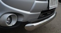 14 999 р. Одинарная защита переднего бампера диаметром 76 мм SLITKOFF Mitsubishi Outlander GF дорестайлинг (2012-2014)  с доставкой в г. Воронеж. Увеличить фотографию 2