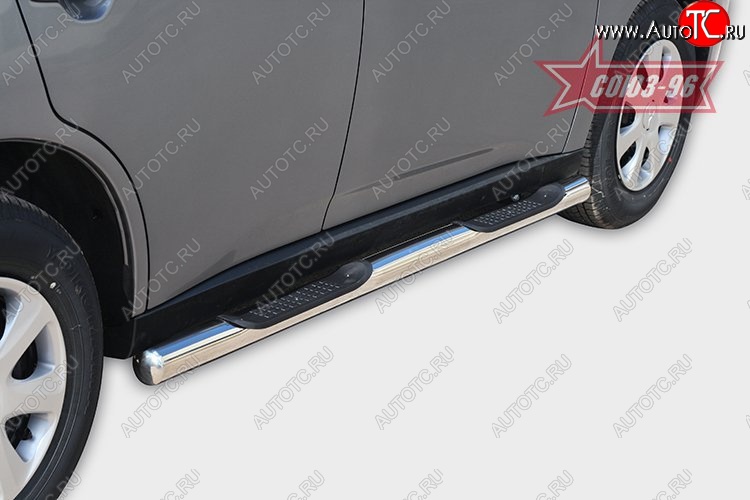 3 689 р. Защита порогов с проступью Souz-96 (d76) Mitsubishi Outlander GF дорестайлинг (2012-2014)  с доставкой в г. Воронеж