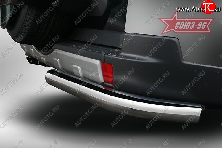 10 529 р. Защита заднего бампера из боковых уголков Souz-96 (d76) Mitsubishi Pajero 4 V90 2-ой рестайлинг (2014-2020)  с доставкой в г. Воронеж