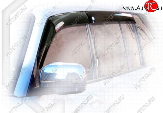 2 159 р. Дефлектора окон 5D CA-Plastiс  Mitsubishi Pajero  3 V70 (1999-2003) дорестайлинг (Classic полупрозрачный, Без хром.молдинга)  с доставкой в г. Воронеж