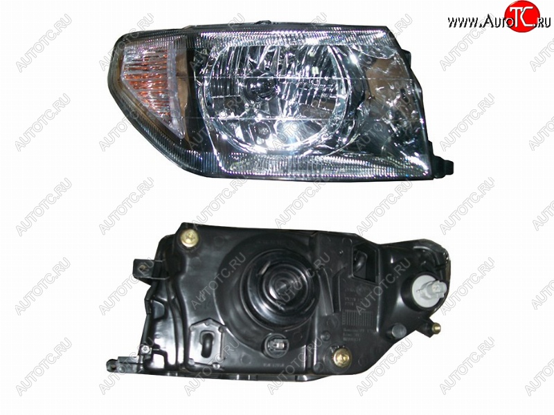5 549 р. Правая фара (хром) SAT Mitsubishi Pajero iO (1998-2007)  с доставкой в г. Воронеж
