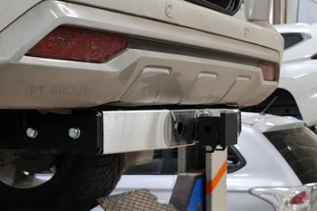 20 299 р. Фаркоп Petroil Tuning (съемный квадрат, с нержавеющей пластиной)  Mitsubishi Pajero Sport  QF (2019-2022) рестайлинг  с доставкой в г. Воронеж. Увеличить фотографию 5