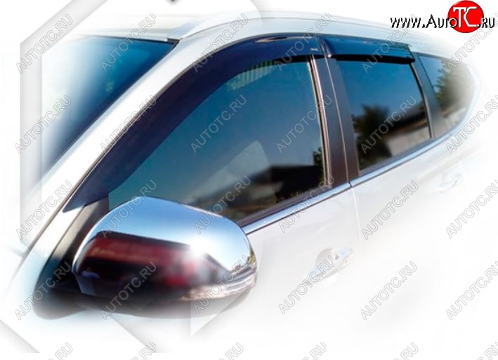 2 199 р. Дефлектора окон (KS0W) CA-Plastiс Mitsubishi Pajero Sport QE дорестайлинг (2015-2021) (Classic полупрозрачный)  с доставкой в г. Воронеж