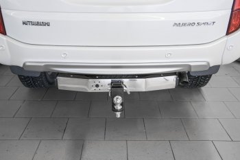 20 299 р. Фаркоп PT GROUP /съемный квадрат/ с НЕРЖ накладкой MITSUBISHI Pajero Sport 2008-2020   Mitsubishi Pajero Sport  QE (2015-2021) дорестайлинг  с доставкой в г. Воронеж. Увеличить фотографию 3