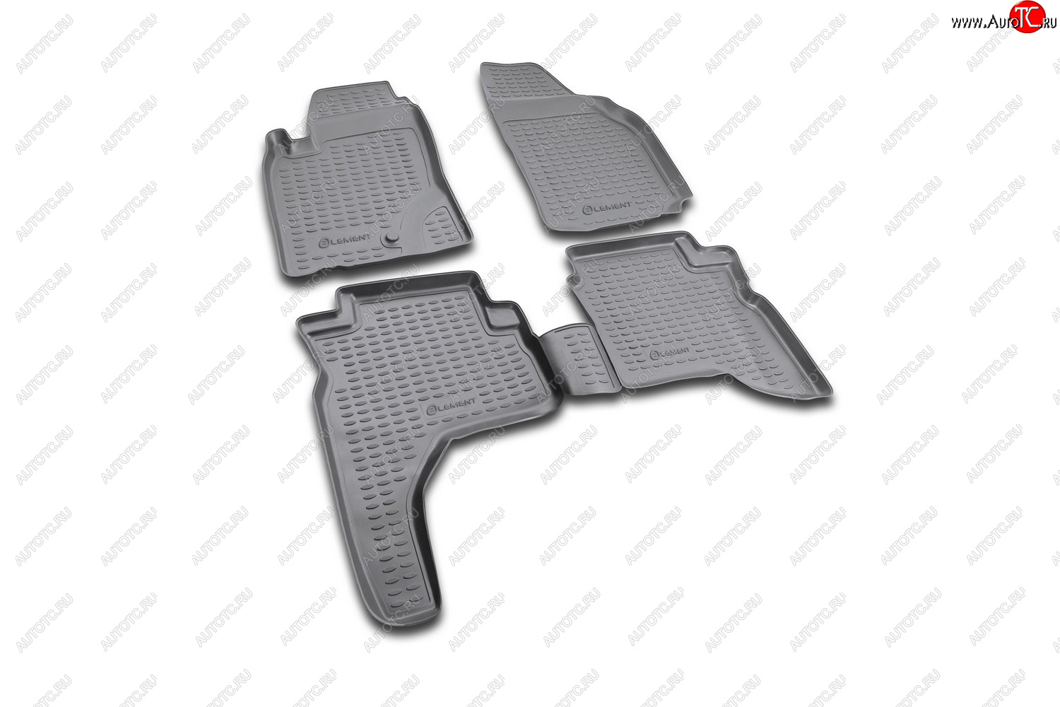 8 599 р. Комплект ковриков салона Element (полиуретан)  Mitsubishi Pajero Sport  PA (1996-2008) дорестайлинг, рестайлинг (Серые)  с доставкой в г. Воронеж