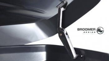 22 749 р. Багажный бокс Broomer Venture (420 л/189x89x40 см) на крышу Lifan 630 (2013-2014) (Покрытие: шагрень, Цвет: чёрный)  с доставкой в г. Воронеж. Увеличить фотографию 5