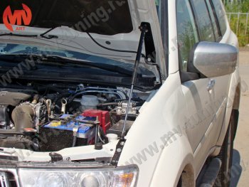 2 969 р. Упор капота MV-Tuning (одинарный)  Mitsubishi Pajero Sport  PB (2008-2013) дорестайлинг  с доставкой в г. Воронеж. Увеличить фотографию 3