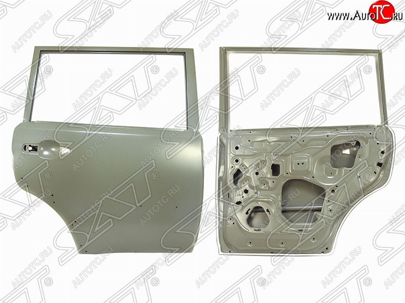 14 849 р. Правая дверь задняя SAT Mitsubishi Pajero Sport PB дорестайлинг (2008-2013) (Неокрашенная)  с доставкой в г. Воронеж