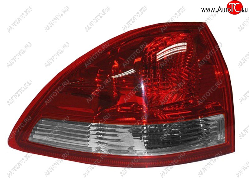 5 599 р. Левый фонарь (внешний/красно-белый) SAT Mitsubishi Pajero Sport PB дорестайлинг (2008-2013)  с доставкой в г. Воронеж