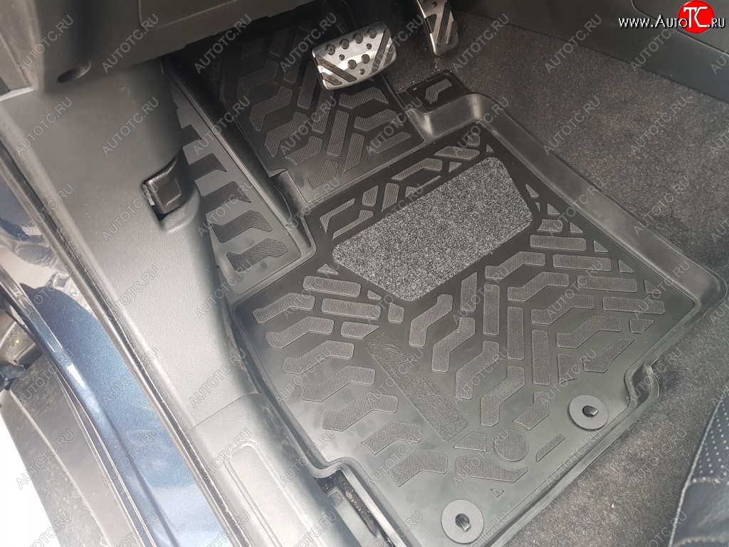 1 639 р. Коврики салона Aileron (3D с подпятником)  Mitsubishi Pajero Sport  PB (2008-2013) дорестайлинг  с доставкой в г. Воронеж