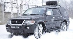 1 089 р. Зимняя заглушка решетки переднего бампера РА Mitsubishi Pajero Sport PA дорестайлинг (1996-2004)  с доставкой в г. Воронеж. Увеличить фотографию 6