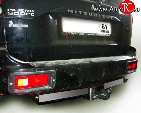 8 199 р. Фаркоп Лидер Плюс (с нерж. пластиной)  Mitsubishi Pajero Sport  PA (1996-2008) дорестайлинг, рестайлинг (Без электропакета)  с доставкой в г. Воронеж