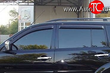 999 р. Комплект дефлекторов окон (ветровиков) 4 шт. Russtal Mitsubishi Pajero Sport PB дорестайлинг (2008-2013)  с доставкой в г. Воронеж