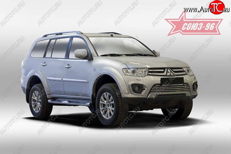 5 804 р. Декоративный элемент воздухозаборника Souz-96 (d16) Mitsubishi Pajero Sport PB дорестайлинг (2008-2013)  с доставкой в г. Воронеж
