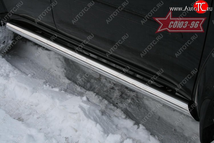 14 174 р. Защита порогов Souz-96 (d76) Mitsubishi Pajero Sport PB дорестайлинг (2008-2013)  с доставкой в г. Воронеж