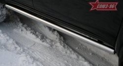 Защита порогов Souz-96 (d60) Mitsubishi Pajero Sport PB дорестайлинг (2008-2013)