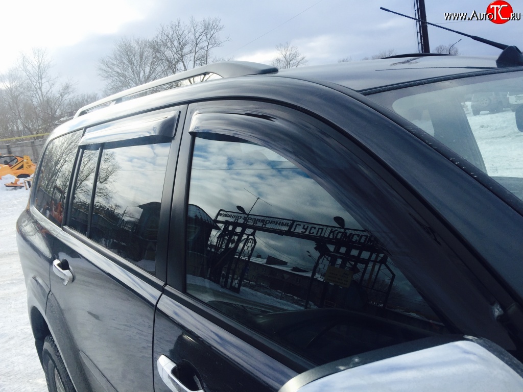 3 399 р. Дефлекторы окон (ветровики) Novline 4 шт. Mitsubishi Pajero Sport PB дорестайлинг (2008-2013)  с доставкой в г. Воронеж