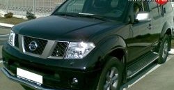 15 249 р. Одинарная защита переднего бампера SLITKOFF диаметром 76 мм Nissan Pathfinder R51 дорестайлинг (2004-2007)  с доставкой в г. Воронеж. Увеличить фотографию 2