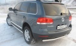 7 849 р. Защита заднего бампера  Volkswagen Touareg  GP (2002-2007) дорестайлинг  с доставкой в г. Воронеж. Увеличить фотографию 1