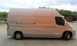 21 399 р. Защита порогов Russtal  CITROEN Jumper  250 (2006-2014), Fiat Ducato  250 (2006-2014) (Защита порогов с со скосами на торцах (вариант 1))  с доставкой в г. Воронеж. Увеличить фотографию 1