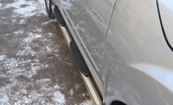 83 999 р. Защита порогов Russtal из трубы d76 мм с пластиковыми вставками для ног Great Wall Hover H3  дорестайлинг (2010-2014) (Защита порогов с со скосами на торцах (вариант 1))  с доставкой в г. Воронеж. Увеличить фотографию 2