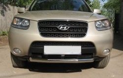 9 249 р. Короткая защита переднего бампера Russtal d70 мм  Hyundai Santa Fe  CM (2006-2009) дорестайлинг  с доставкой в г. Воронеж. Увеличить фотографию 1