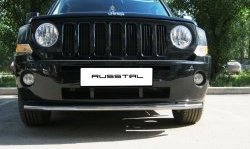 8 249 р. Одинарная защита переднего бампера Russtal 42 мм Jeep Liberty KJ дорестайлинг (2001-2004)  с доставкой в г. Воронеж. Увеличить фотографию 2