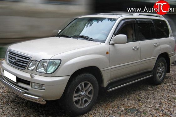 25 349 р. Тройная защита переднего бампера Russtal 63 мм Lexus LX470 J100 дорестайлинг (1998-2002) (Защита из трёх труб d63/63/42 мм)  с доставкой в г. Воронеж