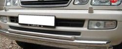 25 349 р. Тройная защита переднего бампера Russtal 63 мм Lexus LX470 J100 дорестайлинг (1998-2002) (Защита из трёх труб d63/63/42 мм)  с доставкой в г. Воронеж. Увеличить фотографию 3