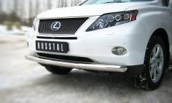 14 899 р. Одинарная защита переднего бампера SLITKOFF диаметром 76 мм Lexus RX270 AL10 дорестайлинг (2010-2012)  с доставкой в г. Воронеж. Увеличить фотографию 1