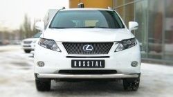 14 899 р. Одинарная защита переднего бампера SLITKOFF диаметром 76 мм Lexus RX270 AL10 дорестайлинг (2010-2012)  с доставкой в г. Воронеж. Увеличить фотографию 2