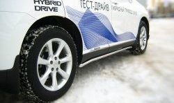 17 299 р. Защита порогов SLITKOFF из круглой трубы диаметром 42 мм Lexus RX270 AL10 дорестайлинг (2010-2012)  с доставкой в г. Воронеж. Увеличить фотографию 2