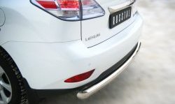 15 999 р. Защита заднего бампера (Ø76 мм, нержавейка) SLITKOFF Lexus RX270 AL10 дорестайлинг (2010-2012)  с доставкой в г. Воронеж. Увеличить фотографию 1