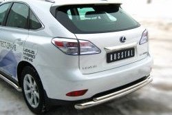 16 999 р. Защита заднего бампера (Ø76 и 42 мм, нержавейка) SLITKOFF  Lexus RX270  AL10 - RX450H  AL10  с доставкой в г. Воронеж. Увеличить фотографию 3